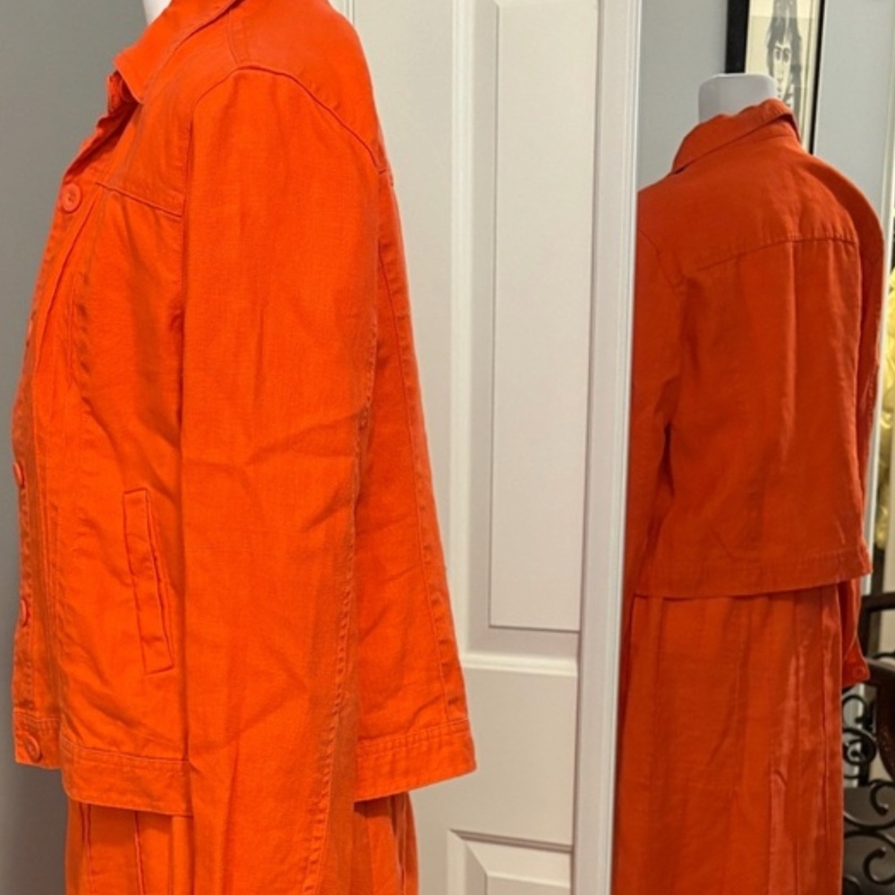 Linen Jacket and Skirt Set - Picture 2 of 10